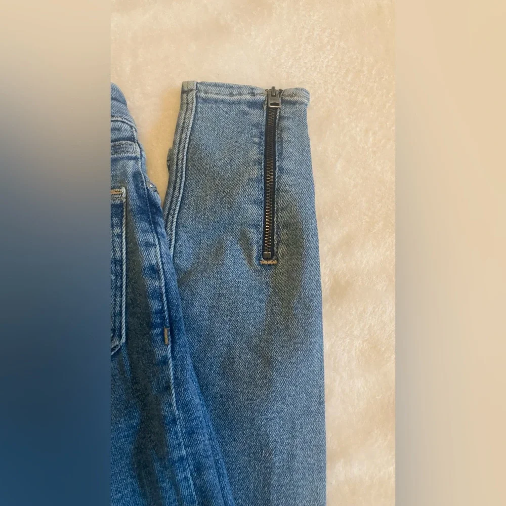 All Saints skinny Grace zip Jeans 24 - Picture 8 of 8